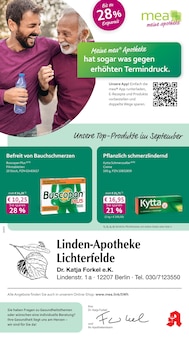 Aktueller mea - meine apotheke Prospekt "Unsere September-Angebote" Seite 1 von 4 Seiten für Berlin