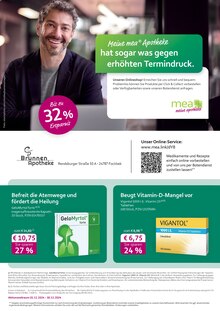 Aktueller mea - meine apotheke Prospekt "Unsere November-Angebote" Seite 1 von 4 Seiten für Fockbek