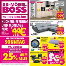 Aktueller SB Möbel Boss Prospekt für Zeitz und Ungebung, Seiten zum blättern SB Möbel Boss Prospekt Wir feiern Jubiläum! mit Seiten in Zeitz und Umgebung