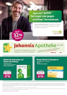 Aktueller mea - meine apotheke Prospekt "Unsere November-Angebote" Seite 1 von 4 Seiten für Gau-Algesheim