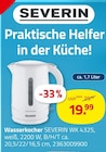 Wasserkocher SEVERIN WK 4325 Angebote von SEVERIN bei ROLLER Hilden für 19,99 €