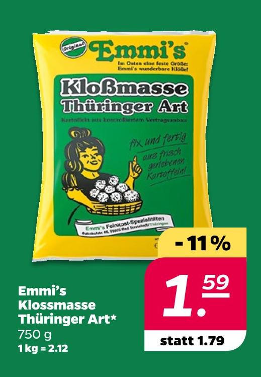Kloßmasse Thüringer Art