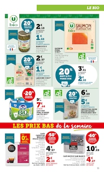 Promotion Crevettes Crues Surgelées dans le prospectus Super U, valable du 25/11/2025 au 07/12/2025 Promo Crevettes Crues Surgelées dans le catalogue Super U du moment à la page 11