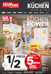 Höffner Möbel & Einrichtung Prospekt der aktuellen Woche mit 8 Seiten, gültig von 15.10.2025 bis 28.10.2025, in Naumburg und Umgebung Aktueller Höffner Möbel & Einrichtung Prospekt in Naumburg und Umgebung, "KÜCHEN SPEZIAL" mit 8 Seiten, 15.10.2025 - 28.10.2025