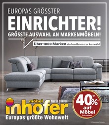 Möbel Inhofer Prospekt "EUROPAS GRÖSSTER EINRICHTER!" für Albstadt, 20 Seiten, 09.12.2022 - 17.12.2022