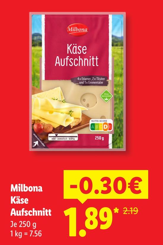 Käse Aufschnitt