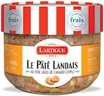Le Pâté Landais au Foie Gras de Canard (20%) - LARTIGUE & FILS en promo chez Intermarché Express Toulouse à 3,99 €