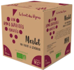 Cubi merlot sans sulfite - MERLOT en promo chez NaturéO Les Pavillons-sous-Bois à 13,99 €