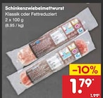 Schinkenzwiebelmettwurst bei Netto Marken-Discount im Bad Langensalza Prospekt für 1,79 €