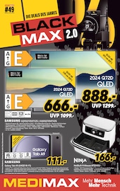 Aktueller MEDIMAX Elektromarkt Prospekt in Steinau und Umgebung, "DIE DEALS DES JAHRES - BLACK MAX 2.0" mit 8 Seiten, 29.11.2024 - 06.12.2024