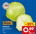 Weißkohl im Angebot bei Netto Marken-Discount in Pforzheim Weißkohl Angebote von HEIMAT bei Netto Marken-Discount Pforzheim für 0,89 €