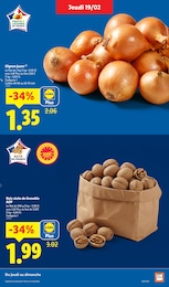 Prix et réduction Oignon dans le prospectus Lidl en cours Offre Oignon dans le catalogue Lidl du moment à la page 5