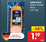 Aktuelle Wurst Angebote bei Netto Marken-Discount in Bremerhaven Aktuelles Leberwurst Angebot bei Netto Marken-Discount in Bremerhaven ab 1,19 €