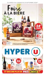Catalogue Hyper U à Chinon, avec 11 pages Prospectus Hyper U à Chinon, "Foire À LA BIÈRE", 11 pages, 08/09/2026 - 20/09/2026
