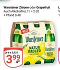 Natur Radler Zitrone Angebote von Warsteiner bei GLOBUS Gießen für 3,99 €