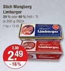 V-Markt Immenstadt - Limburger 20 % Fett i. Tr. Angebot im Prospekt Limburger 20 % Fett i. Tr. bei V-Markt im Immenstadt Prospekt für 2,49 €
