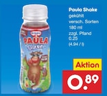 Shake von Paula für 0,89 € bei Netto Marken-Discount im Angebot Shake von Paula im aktuellen Netto Marken-Discount Prospekt