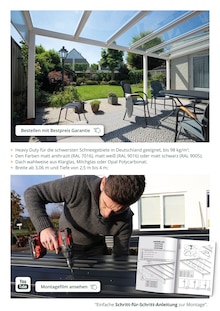 Terrassenüberdachung im Tuinmaximaal Prospekt "Terrassenüberdachungen mit Bestpreisgarantie" mit 12 Seiten (Bochum)