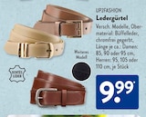 Ledergürtel Damen im ALDI SÜD Prospekt Ledergürtel Damen von UP2FASHION im aktuellen ALDI SÜD Prospekt für 9,99 €