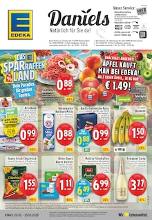 EDEKA Prospekt der Woche "Aktuelle Angebote" Seite 1, 20.10.2025 bis 25.10.2025 für Duisburg Aktueller EDEKA Prospekt "Aktuelle Angebote" Seite 1 von 28 Seiten für Duisburg