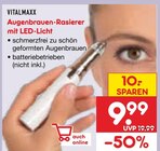 Aktuelle Rasierer Angebote bei Netto Marken-Discount in Magdeburg Aktuelles Augenbrauen-Rasierer mit LED-Licht Angebot bei Netto Marken-Discount in Magdeburg ab 9,99 €