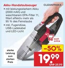 Akku-Handstaubsauger Angebote von CLEANmaxx bei Netto Marken-Discount Erlangen für 19,99 €