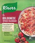 Fix Bolognese Typisch Italienisch! oder Fix Natürlich lecker! Chili con Carne Angebote von Knorr bei REWE Detmold für 0,49 €