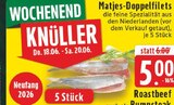 Matjes-Doppelfilets im Angebot bei EDEKA in Dorsten Matjes-Doppelfilets Angebote bei EDEKA Dorsten für 5,00 €