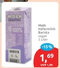 Hafermilch Barista von Mølk für 1,69 € bei budni im Angebot Hafermilch Barista von Mølk im aktuellen budni Prospekt