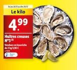 Huîtres creuses N°3 en promo chez Lidl Le Chesnay à 4,99 €