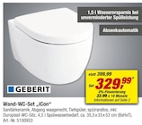 Wand-WC-Set "iCon" bei toom Baumarkt im Prospekt "" für 329,99 €