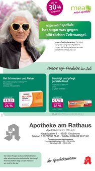 mea - meine apotheke Prospekt der KW 27 "Unsere Juli-Angebote" Aktueller mea - meine apotheke Prospekt "Unsere Juli-Angebote" Seite 1 von 4 Seiten