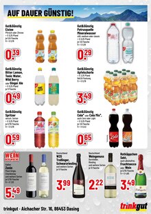 Coca Cola im aktuellen Trinkgut Prospekt (Augsburg) Coca Cola im Trinkgut Prospekt "Aktuelle Angebote" mit 4 Seiten (Augsburg)