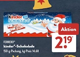 kinder-Schokolade Angebote von FERRERO bei ALDI SÜD Fürth für 2,19 €