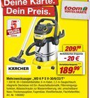 Aktuelles Mehrzwecksauger „WD 6 P S V-30/6/22/T“ Angebot bei toom Baumarkt in Hildesheim ab 189,99 €