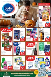 budni Supermarkt Prospekt der aktuellen Woche mit 11 Seiten, gültig von 13.10.2025 bis 18.10.2025, in Prisdorf und Umgebung Aktueller budni Supermarkt Prospekt in Prisdorf und Umgebung, "drogeriemarkt" mit 11 Seiten, 13.10.2025 - 18.10.2025