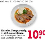 Aktuelles Ente im Tempurateig in süß-sauer Sauce Angebot bei E center in Pforzheim ab 10,90 €