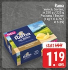 Packung im Angebot bei EDEKA in Düsseldorf Packung Angebote von Rama bei EDEKA Düsseldorf für 1,19 €
