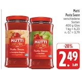 Pasta Sauce im Angebot bei EDEKA in Chemnitz Pasta Sauce Angebote von Mutti bei EDEKA Chemnitz für 2,49 €