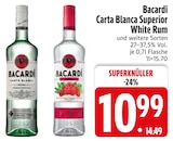 Carta Blanca Superior White Rum Angebote von Bacardi bei EDEKA Passau für 10,99 €