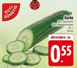 Gurke von Gut & Günstig im aktuellen EDEKA Prospekt für 0,55 €
