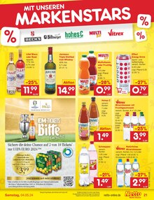 Spirituosen im Netto Marken-Discount Prospekt "Aktuelle Angebote" mit 50 Seiten (Trier)