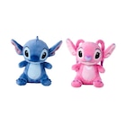 Peluche 17 cm Stitch ou Angel - DISNEY en promo chez Carrefour Market Peluche 17 cm Stitch ou Angel - DISNEY dans le catalogue Carrefour Market