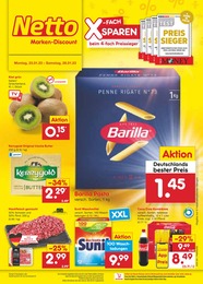 Netto Marken-Discount Prospekt "Aktuelle Angebote" für Geesthacht, 46 Seiten, 23.01.2023 - 28.01.2023