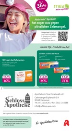 mea - meine apotheke Apotheken Prospekt der aktuellen Woche mit 4 Seiten, gültig von 01.07.2026 bis 31.07.2026, in Hannover und Umgebung Aktueller mea - meine apotheke Apotheken Prospekt in Hannover und Umgebung, "Unsere Juli-Angebote" mit 4 Seiten, 01.07.2026 - 31.07.2026