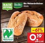 Bio Weizenbrötchen Angebote von BioBio bei Netto Marken-Discount Dresden für 0,19 €