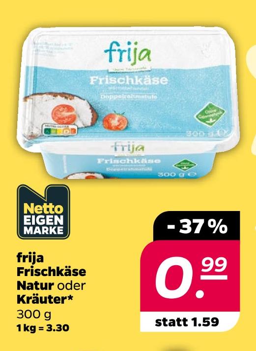 Frischkäse Natur oder Kräuter*