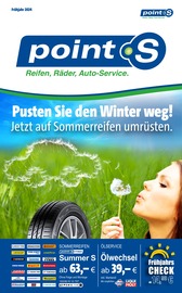 Aktueller point S Werkstatt & Auto Prospekt in Wolferstadt und Umgebung, "Pusten Sie den Winter weg! Jetzt auf Sommerreifen umrüsten." mit 14 Seiten, 15.03.2024 - 31.05.2024