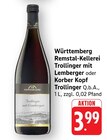 Trollinger mit Lemberger Angebote von Remstal-Kellerei bei EDEKA Heilbronn für 3,99 €