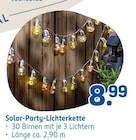 Solar-Party-Lichterkette im Rossmann Prospekt Solar-Party-Lichterkette von im aktuellen Rossmann Prospekt fĂŒr 8,99 âŹ